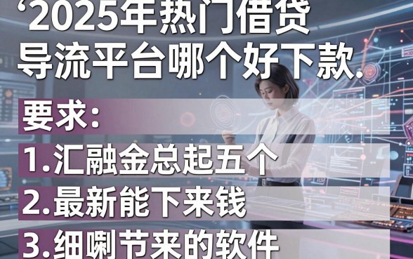 2025年热门借贷导流平台哪个好下款,汇总五个最新能下来钱的软件