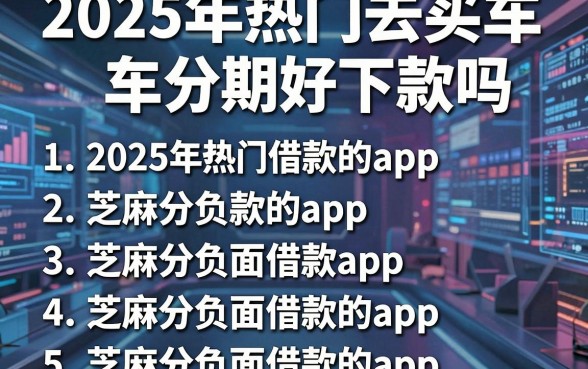 2025年热门去买车分期好下款吗,总结五个芝麻分负面借款的app