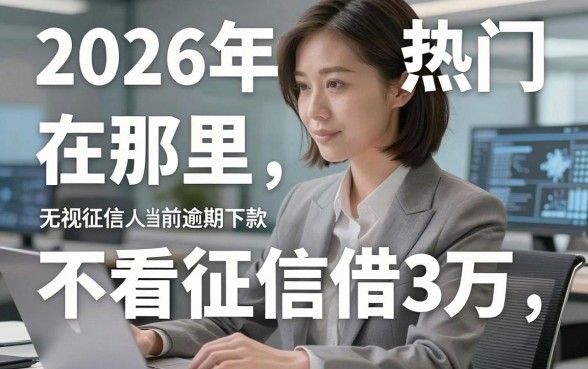 2026年热门在那里不看征信借3万，概括五个无视征信大数据当前逾期下款的口子