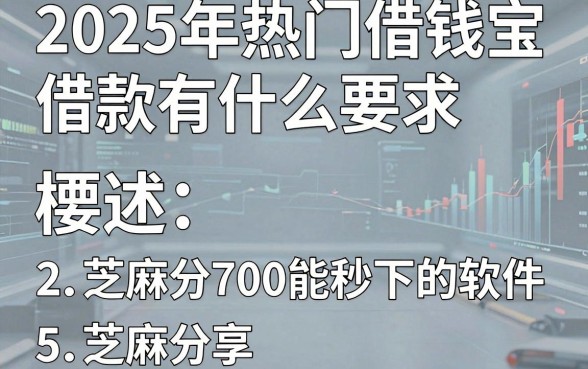 2025年热门借钱宝借款有什么要求,概括5个芝麻分700能秒下的软件