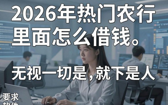 2026年热门农行里面怎么借钱,梳理五个无视一切是人就下款软件