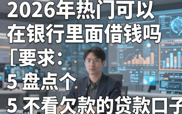 2026年热门可以在银行里面借钱吗,盘点5个不看欠款的贷款口子