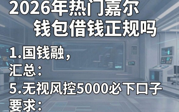 2026年热门嘉尔钱包借钱正规吗，汇总5个无视风控5000必下口子