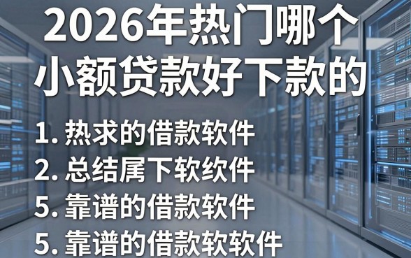 2026年热门哪个小额贷款好下款的，总结5个靠谱的借款软件