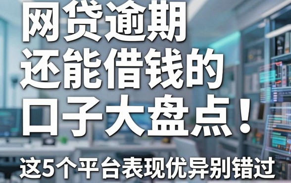 网贷逾期还能借钱的口子大盘点！这5个平台表现优异别错过