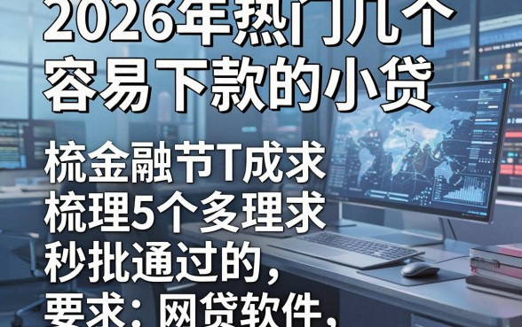 2026年热门几个容易下款的小贷，梳理5个秒批通过的网贷软件