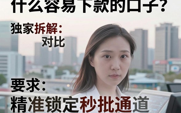 什么容易下款的口子？独家拆解对比，精准锁定秒批通道！
