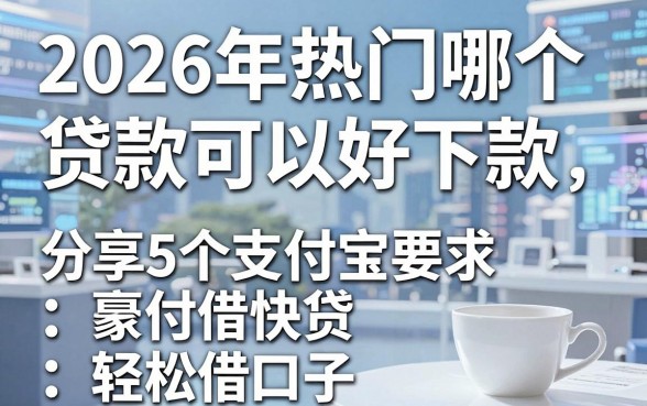 2026年热门哪个贷款可以好下款,分享5个支付宝快贷轻松借口子