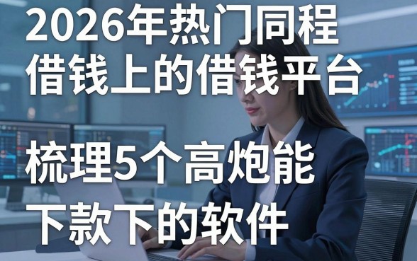 2026年热门同程借钱上的借钱平台，梳理5个高炮能下款的软件