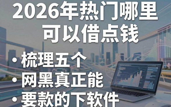 2026年热门哪里可以借点钱,梳理五个网黑真正能下款的软件