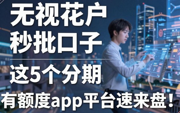无视花户秒批口子，这5个分期有额度app平台速来盘！