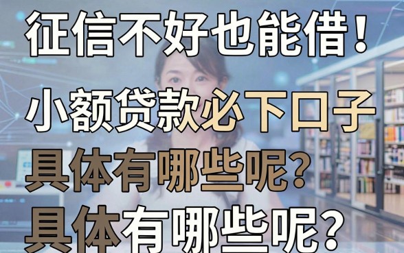 征信不好也能借！小额贷款必下口子具体有哪些呢？这5个放水网贷你未必知道
