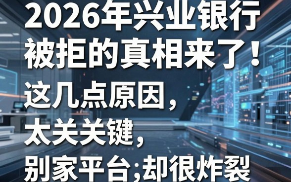 2026年兴业银行被拒的真相来了！这几点原因太关键，别家平台表现却很炸裂