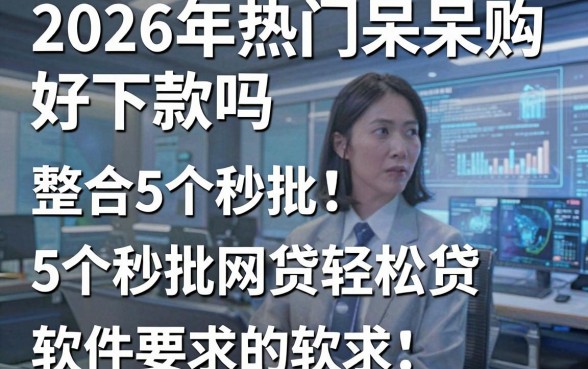 2026年热门呆呆购 好下款吗,整合5个秒批网贷轻松贷的软件