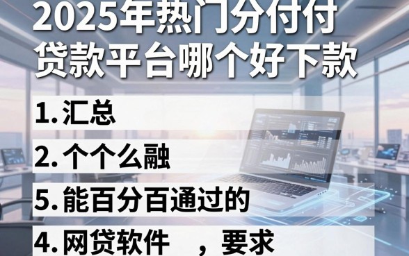 2025年热门分付贷款平台哪个好下款,汇总5个能百分百通过的网贷软件