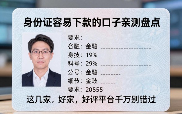 身份证容易下款的口子亲测盘点，这几家好评平台千万别错过！