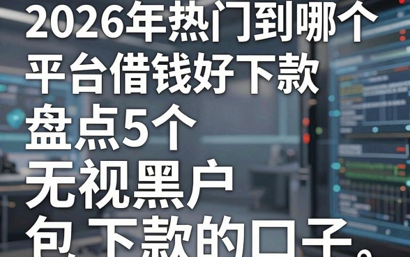 2026年热门到哪个平台借钱好下款，盘点5个无视黑户包下款的口子