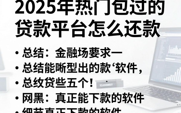 2025年热门包过的贷款平台怎么还款,总结五个网黑真正能下款的软件