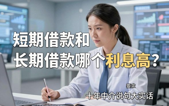 短期借款和长期借款哪个利息高?十年中介说句大实话