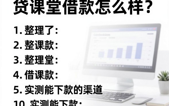 贷课堂借款怎么样?整理了10个实测能下款的渠道