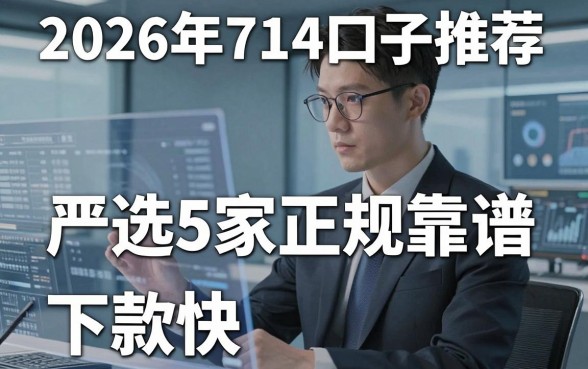 2026年714必下口子推荐：严选5家正规靠谱、下款快的借贷平台！