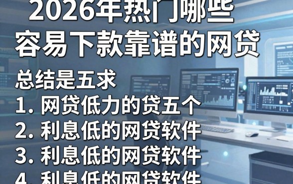 2026年热门哪些容易下款靠谱的网贷,总结五个利息低的网贷软件