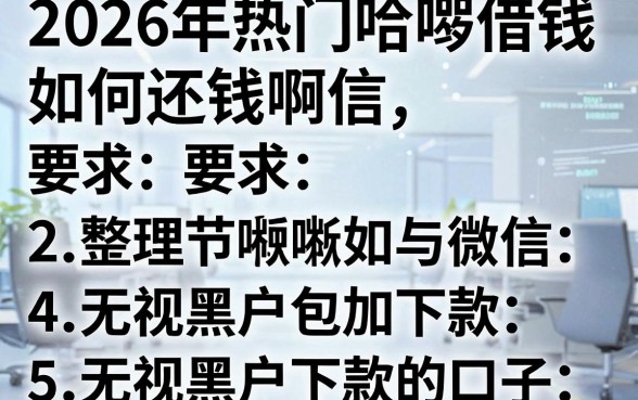 2026年热门哈啰借钱如何还钱啊微信,整理5个无视黑户包下款的口子