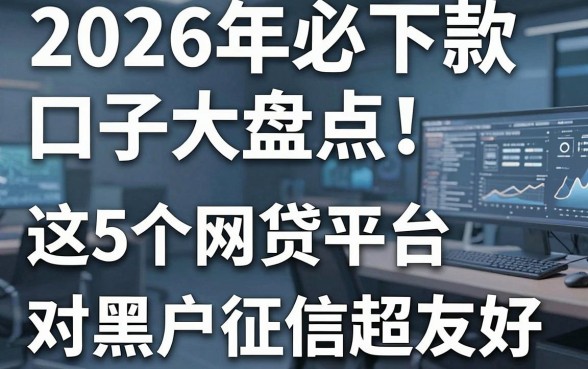 2026年必下款口子大盘点！这5个网贷平台对黑户征信超友好