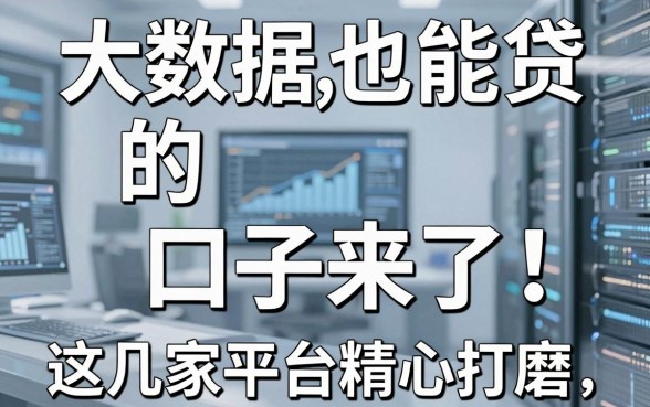 大数据乱也能贷的口子来了!这几家平台精心打磨,实用满分!