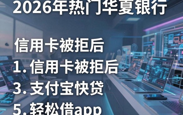 2026年热门华夏银行信用卡被拒后,汇总五个支付宝快贷轻松借app