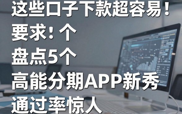 这些口子下款超容易!盘点5个高能分期APP新秀,通过率惊人
