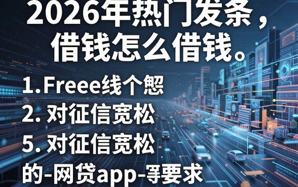 2026年热门发条借钱怎么借钱的，梳理5个对征信宽松的网贷app