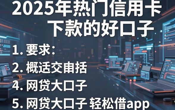 2025年热门信用卡下款的好口子,概括五个网贷大口子轻松借app