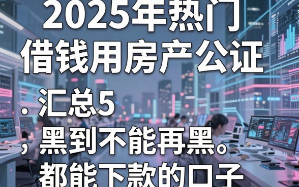 2025年热门借钱用房产公证,汇总5个黑到不能再黑都能下款的口子