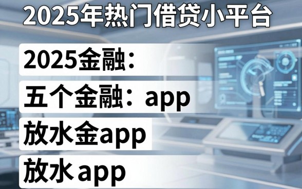 2025年热门借贷小平台,整理五个放水app