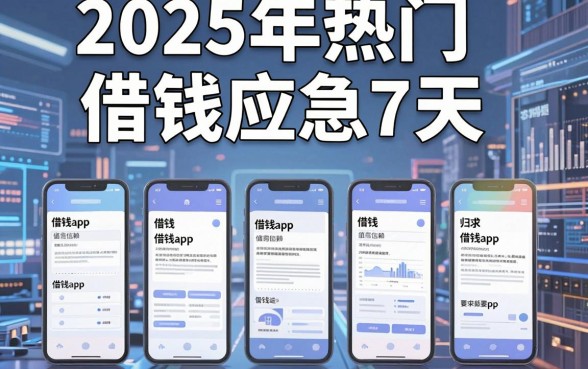 2025年热门借钱应急7天，归纳五个值得信赖的借钱app