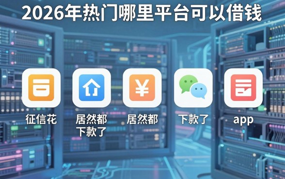 2026年热门哪里平台可以借钱,整理五个征信花居然都下款了的app