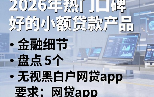 2026年热门口碑好的小额贷款产品，盘点5个无视黑白户网贷app