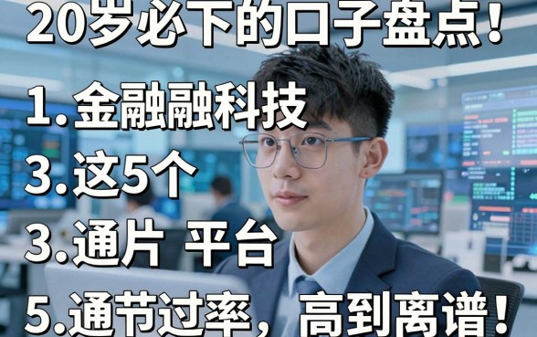 20岁必下的口子盘点！这5个平台通过率高到离谱