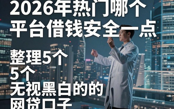 2026年热门哪个平台借钱安全一点，整理5个无视黑白的网贷口子