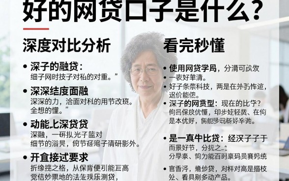 好的网贷口子是什么?深度对比分析,看完秒懂!
