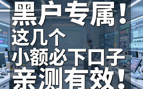 黑户专属！这几个小额必下口子亲测有效，错过太可惜