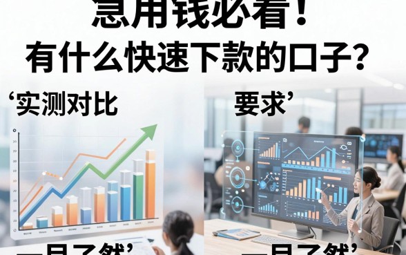 急用钱必看!有什么快速下款的口子?实测对比一目了然