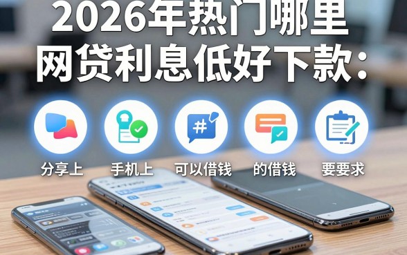 2026年热门哪里网贷利息低好下款,分享五个手机上可以借钱的app
