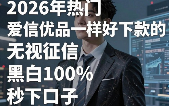 2026年热门和爱信优品一样好下款的,概括五个无视征信黑白100%秒下口子
