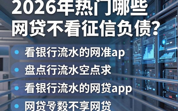 2026年热门哪些网贷不看征信负债,盘点五个看银行流水的网贷app