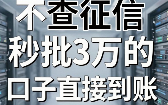 不查征信秒批3万的口子直接到账，深入对比分析揭真相