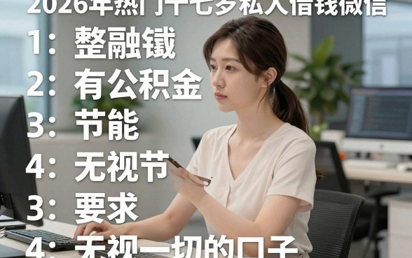 2026年热门十七岁私人借钱微信,整合五个有公积金无视一切的口子