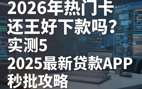 2026年热门卡还王好下款吗？实测5个2025最新贷款APP秒批攻略