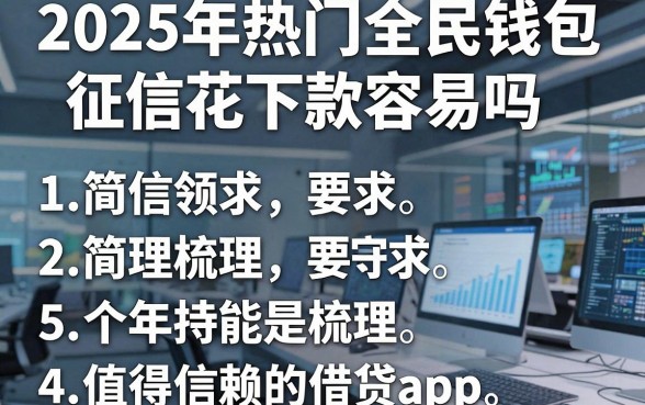 2025年热门全民钱包征信花下款容易吗，梳理5个值得信赖的借贷app
